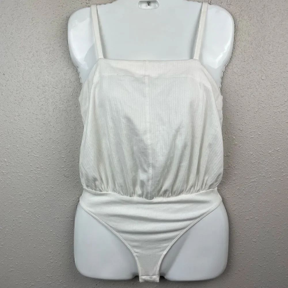 NWT Free People Intimately Ivory White Bodysuit Size XS